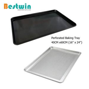 Plaque de cuisson en aluminium antiadhésive perforée pour baguette, viande, pain, 16''x24'' - Product Image 2