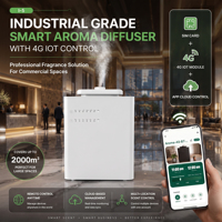 Diffuseur d'arômes commercial 2000-6000m³ pour grandes surfaces, machine à parfum compatible CVC, contrôle intelligent via application WiFi et Bluetooth