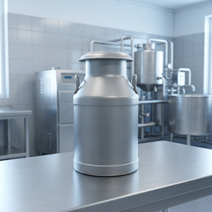 Seau à lait en aluminium robuste de qualité alimentaire avec couvercle pour la collecte du lait agricole et le transport commercial - Product Image 3