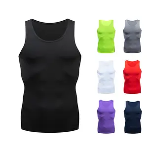 Camisetas sin mangas de secado rápido para hombre, entrenamiento, músculos de fitness, sin mangas, chaleco de compresión para gimnasio para hombre, camiseta sin mangas para hombre