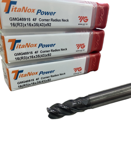 GMG40915 16(R3)x16x92 Carbide Corner Radius <strong>End</strong> <strong>Mill</strong> - Wear-Resistant for Steel/Cast Iron CNC Milling &amp; Machining Centers - Product Image 1