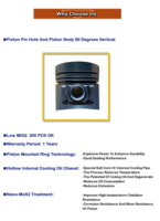 Piston à double cercle de diamètre standard OEM 135 mm pour MITSUBISHI 6D40 ME161286 ME120533 ME120684 ME121199 ME121778