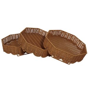 Étagère de rangement en rotin pour chambres, salons et autres pièces ; paniers de rangement pour articles divers ; chambre - Product Image 2