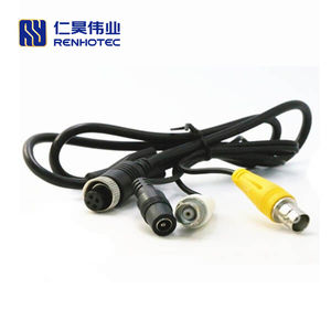 GX12航空6针直母插头圆形连接器电缆 - Product Image 3