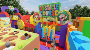 JOYFUL FUN <span class=keywords><strong>Parc</strong></span> à thème gonflable commercial, aire de jeux gonflable extérieure pour enfants - Product Image 5