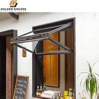 Fenêtre pliante en aluminium et verre isolé GS pour le salon