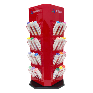 Xoay Acrylic Rack hiển thị với kim loại đứng cho Mark <span class=keywords><strong>Pen</strong></span> cho Mark <span class=keywords><strong>Pen</strong></span> hiển thị - Product Image 3
