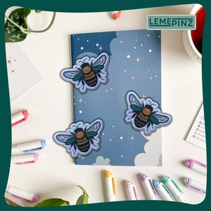 Buzzy The Bumble Bee Patch 3 Inch Iron On Or <b>Sew</b> On Embroidery Patch For <b>Bags</b> Clothes Hats Jeans - Product Image 2