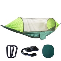 Hamac-tente pour camping en plein air, hamac balançoire avec moustiquaire, hamac portable, hamac parachute