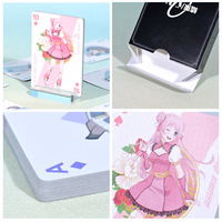 Cartes à jouer anime personnalisées 57x87mm, coins arrondis, papier couché pour jeux de cartes
