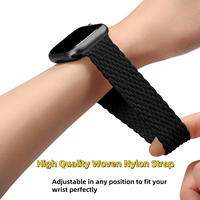 Bracelet de montre connectée pour Apple Watch, en nylon, magnétique, élastique, tressé, style boucle unisexe, respirant, pour usage quotidien, personnalisable OEM ODM