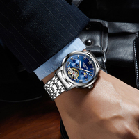 Montres mécaniques évider Tourbillon automatique étanche chaîne montre pour hommes mode haute qualité reloj