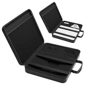 Estuche de Viaje Ligero para Starlink Mini, Bolsa de Almacenamiento Resistente a Impactos con Asa, Textura de <span class=keywords><strong>Fibra</strong></span> de Carbono, Carcasa de EVA Resistente al Agua - Product Image 1