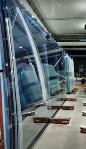 Mur-<span class=keywords><strong>rideau</strong></span> composite en verre trempé incurvé ultra-transparent et verre feuilleté LOW-E à double revêtement argenté ultra-transparent - Product Image 6