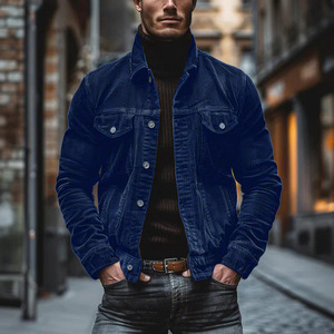 <span class=keywords><strong>Giacca</strong></span> da <span class=keywords><strong>Uomo</strong></span> Europea e Americana Autunno-Inverno, Nuova Collezione con Tasche, in Velluto a Coste, Maniche Lunghe, Risvolto a <span class=keywords><strong>Righe</strong></span> - Product Image 3