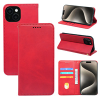 Étui portefeuille magnétique en cuir pour iPhone 17 Air 16 Pro Max 15 16e avec porte-cartes – Coque de téléphone portable