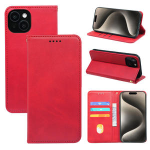 Funda de Piel Magnética Tipo Cartera para iPhone 17 Air 16 Pro Max 15 16e con Ranuras para Tarjetas de Crédito - Product Image 4