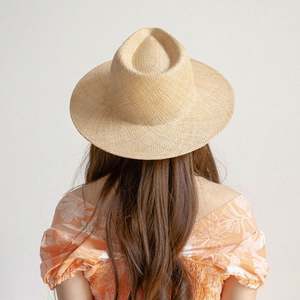 Sombrero de Paja Estilo Jazz, Simple y Moderno, para Primavera/Verano, Ideal para Viajes y Playa, con Ala Ancha - Product Image 3