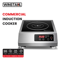 Cuisinière à induction commerciale 3500W en acier inoxydable pour restaurant de fondue