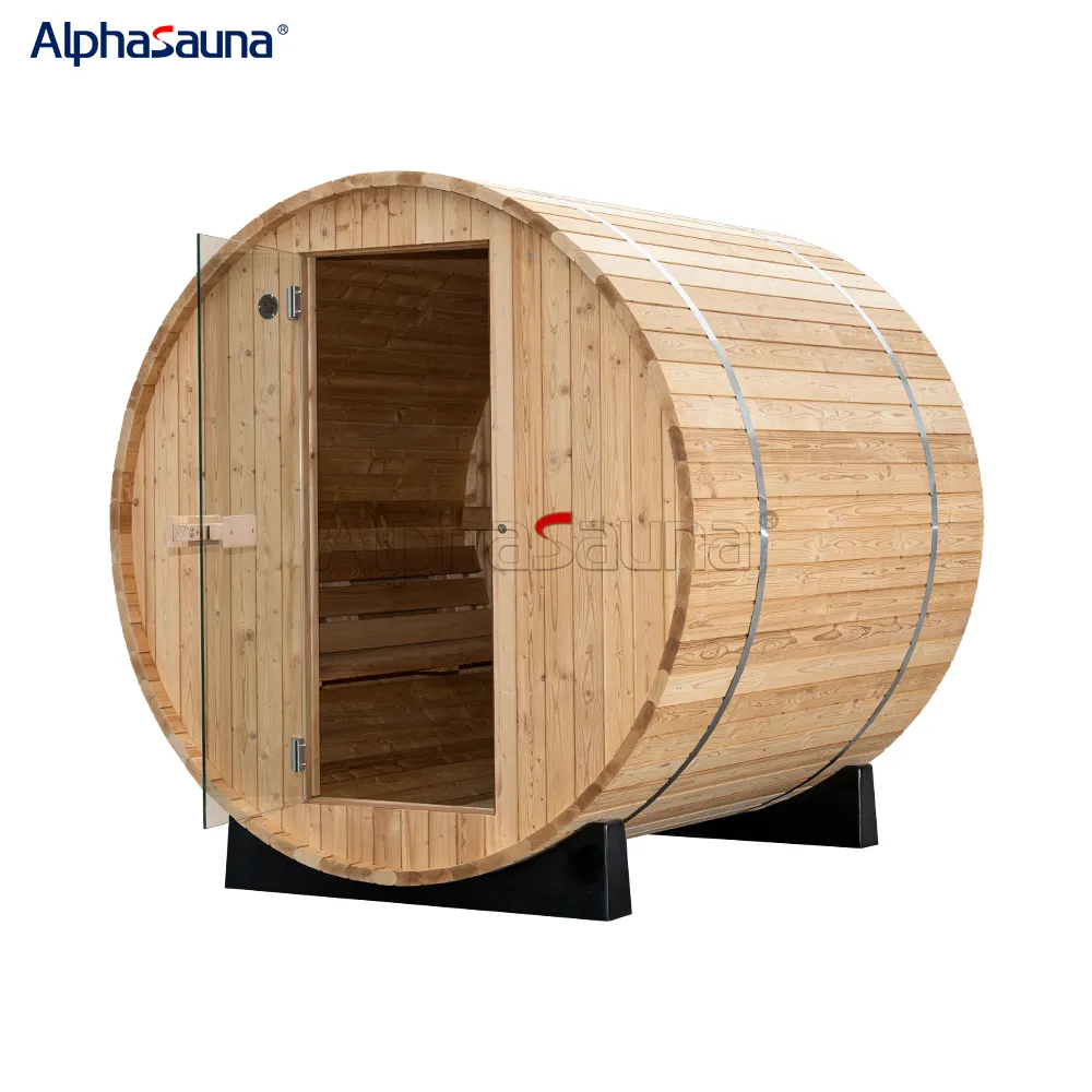 Sauna ao ar livre de madeira mini sauna a vapor para uso ao ar livre para 1 pessoa