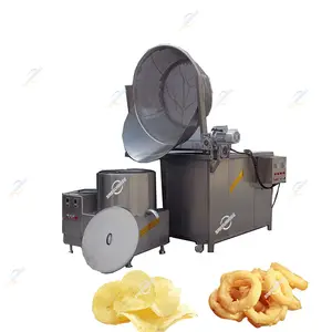 Chips Electric Deep Rotating Fryer For Chips Fish Chicken Egg Snack Garri Corndog Cooking Machine