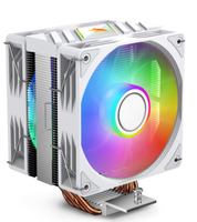 Refroidisseur de processeur à roulement fluide double ARGB Jungle Leopard K400 Pro TDP 230 2000 RPM 69CFM Cuivre Aluminium 20dBA pour boîtier d'ordinateur
