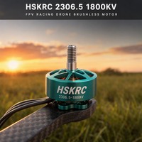 Moteur Brushless HSKRC 2306.5 1800KV 2-6S en alliage d'aluminium CNC pour Drone FPV de Course et Freestyle 5 Pouces avec Axe M5