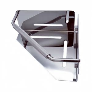 Organisateur de coin personnalisé en acier inoxydable pour salle de bain paniers de rangement muraux - Product Image 1