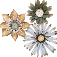 Décoration murale florale en fer forgé, best-seller transfrontalier, pour plantes d'extérieur et d'intérieur, articles décoratifs de jardin, ornements de jardin