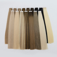 Extensions de cheveux humains chinois 100% Luxsea à bandes adhésives, super double drawn, blanchies, vierges, Remy, cuticules alignées