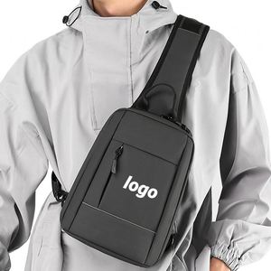 Sac bandoulière tendance de style coréen pour hommes, grande capacité, pour affaires, avec poches multifonctionnelles - Product Image 1