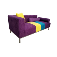 Farbenfrohes Modernes Breites Apartment-Wohnzimmer-Sofa Hotel-Villa Polsterung Samt-Stoff Holzrahmen Lounge-Sofa für Wohnzimmer