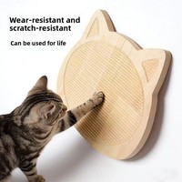 Griffoir pour chat en bois massif naturel, sans poussière, outil d'affûtage des griffes, style japonais, durable, couleur bois naturel