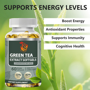 Gélules de thé vert haute puissance riches en antioxydants favorisant l'énergie et la santé cognitive – Cure de 60 jours - Product Image 4