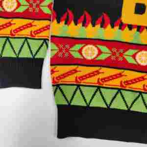 Suéter Informal Transpirable de Algodón 100% Unisex Personalizado TIXOM, Suéter Navideño Feo de Punto Estilo Europeo Americano a Rayas - Product Image 5