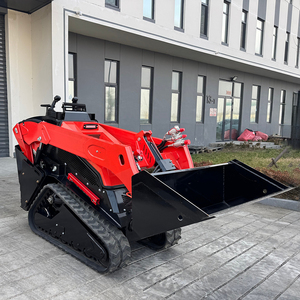 Mini-lader staande uitvoering bouwmachines 500kg 1000kg rupsbanden kniklader met aanbouwdelen - Product Image 3