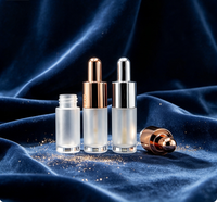 Tube de brillant à lèvres vide en forme de biberon pour la vente en gros, 2,5 ml, or rose/argent, emballage cosmétique