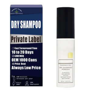 Shampooing sec en <span class=keywords><strong>poudre</strong></span> de marque privée pour cheveux gras, technologie micro-<span class=keywords><strong>matifiante</strong></span> sans parfum et d'extension de style sans résidu de blanc - Product Image 1