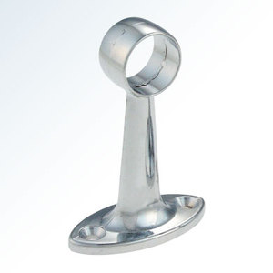 Support de rail à serviettes pour armoire en acier inoxydable poli, tube rond simple face, quincaillerie - Product Image 2