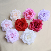 Vente flash - Têtes de fleurs artificielles en soie, fausses roses à feuilles de thé pour les décorations florales de mariage et la décoration intérieure