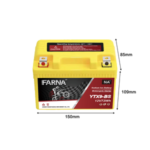 <span class=keywords><strong>Vendita</strong></span> calda 6AH senza manutenzione ytx9 batteria agli ioni di <span class=keywords><strong>sodio</strong></span> na + ioni di alta CCA lunga vita per moto elettriche - Product Image 1
