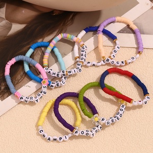 Braccialetti di Moda Gioielli Sportivi Parigi Bracciale con Perline Gioielli Estivi Colorati - Product Image 5