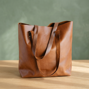 Bolso de Mano de Cuero, Fabricación Personalizada OEM, Hecho a Mano, a la Moda, Impermeable, Gran Capacidad, Ligero, Bolso de Compras para Mujer con Cierre - Product Image 6