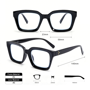 <span class=keywords><strong>Gafas</strong></span> de Lectura con Filtro de Luz Azul, Montura Cuadrada Delgada, Diseño Moderno, <span class=keywords><strong>Precio</strong></span> al por Mayor Personalizado - Product Image 2