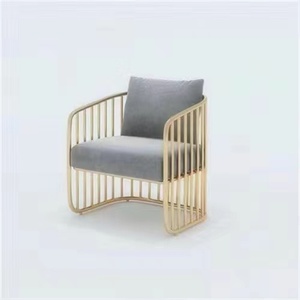 Juego de Muebles de Salón de Belleza para Uñas en Venta, Sofá de Espera de Terciopelo Rosa, Silla de Recepción - Product Image 6