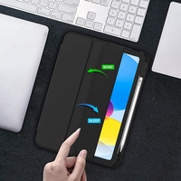 Étui Tri-Pliable pour iPad Air 11 Pouces 7ème/6ème Génération (M3/M2) 2025/2024 & iPad Air 5ème/4ème 10.9" 2022/2020 avec Porte-Crayon