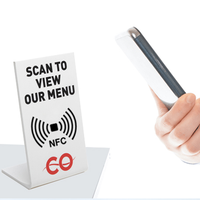 Support de carte de Menu de Restaurant de tente de Table avec puce NFC
