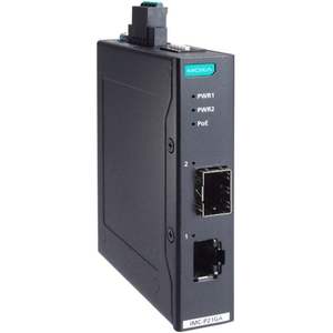 Convertidor de Ethernet a Fibra Óptica Moxa IMC P21GA G2, 10/100 Mbps, Compatible con PoE, para Uso Industrial - Product Image 1