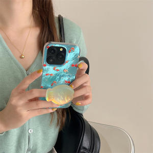 เคสโทรศัพท์ลาย<span class=keywords><strong>ฟ</strong></span>อ<span class=keywords><strong>ย</strong></span>ล์สี<span class=keywords><strong>ฟ</strong></span>้าแบบเรียบง่า<span class=keywords><strong>ย</strong></span> KOI Laser สำหรับ Iphone16 15 14 13 PRO MAX เคสนิ่มสำหรับเด็กผู้หญิงเคสสวยงาม - Product Image 2