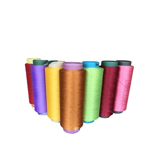 China Knitting <strong>Yarns</strong> Cone Dope Dyed DTY Black <strong>Polyester</strong> <strong>Yarn</strong> 150D 300D SD DDB - Product Image 6